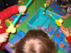 Fishing game for fun and to help improve numeracy skills