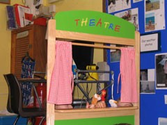 A puppet theatre to feed their imaginations